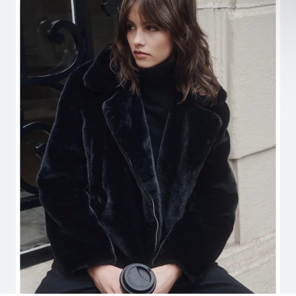 ZADIG & VOLTAIRE Paris Freeze Faux Fur Coat - Picture 13 of 16